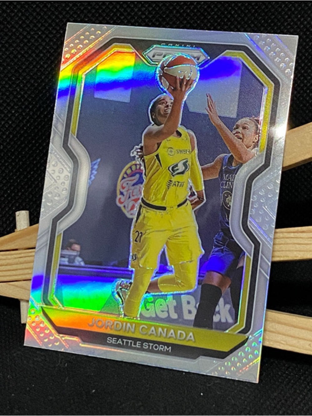 #24 Jordin Canada Silver 2021 WNBA Panini Prizm Basketball Seattle Storm Card